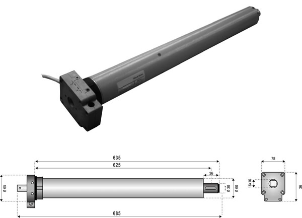 Motore standard per tapparelle - Cod. JT 100 MS