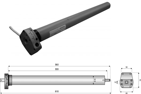 Motore standard per tapparelle - Cod. JT 40 MS