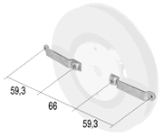 STAFFA DI FISSAGGIO PER MINIRIDUTTORI - Cod. TS 0345