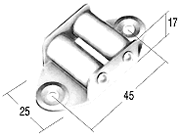GUIDACINGHIA IN ACCIAIO ZINCATO - Cod. TS 0490