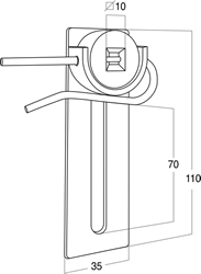 SUPPORTO PER MOTORE - Cod. TS 1060 T