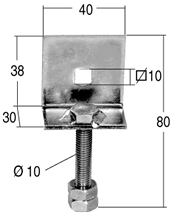 SUPPORTO PER MOTORE - Cod. TS 1065