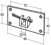 SUPPORTO PER MOTORE - Cod. TS 1070