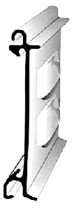 PROFILO IN ALLUMINIO ESTRUSO PER TS 19X77 - Cod. TS 1977 A